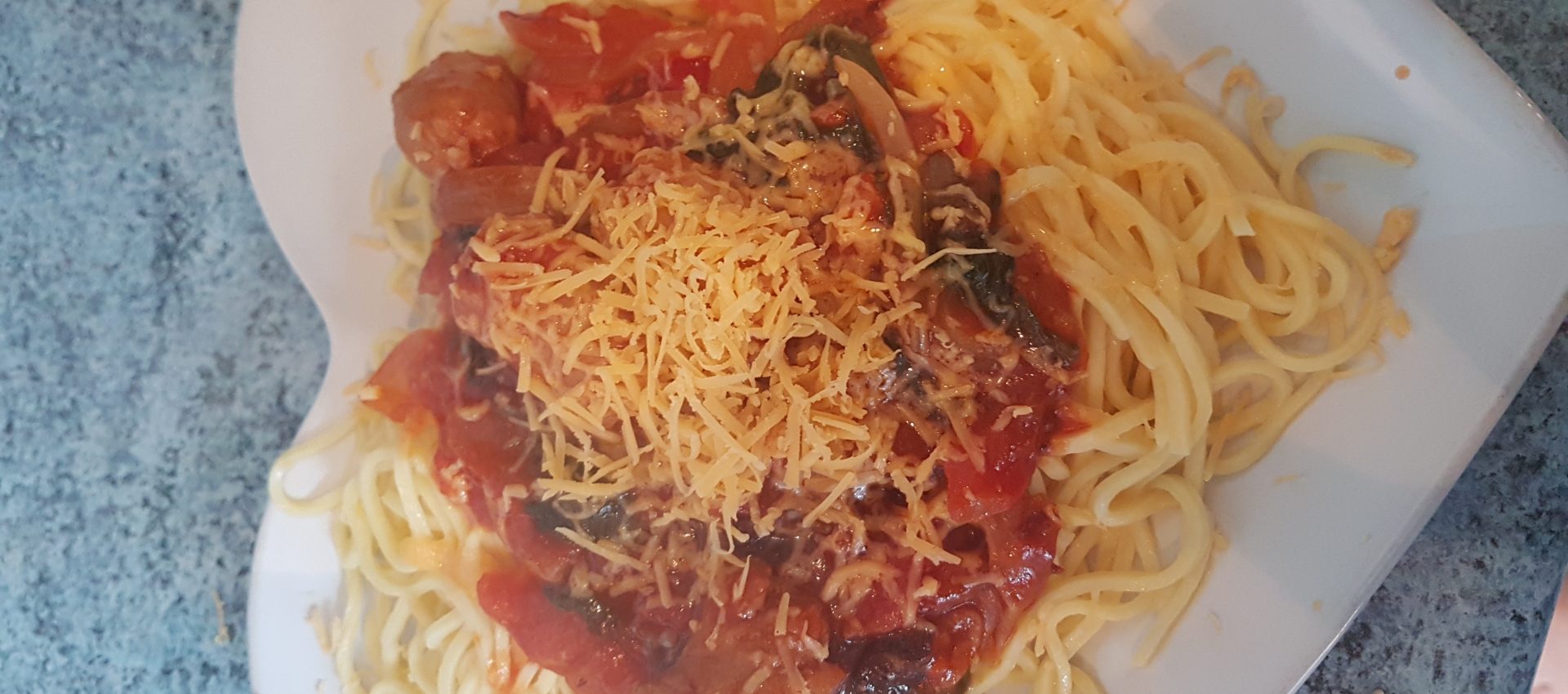 Simple sausage supper Feed Your Family for £20 a week