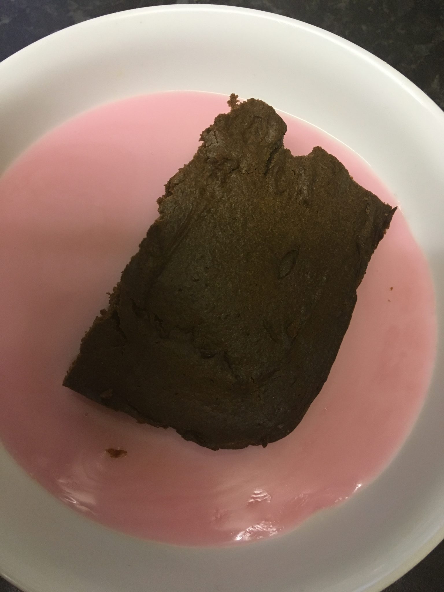 Old school choc pudding & pink custard - Feed Your Family for £20 a week