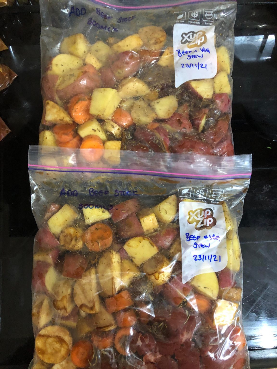 Dump Bag slow cooker beef and veg stew Feed Your Family for £20 a week