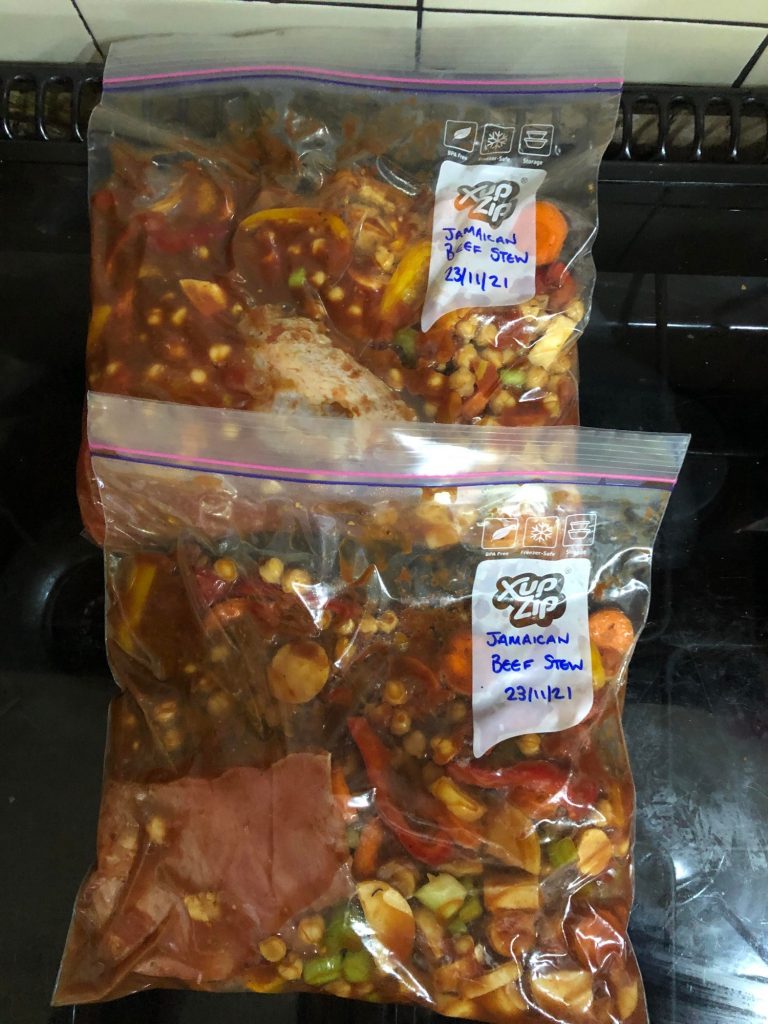 Dump bag / Slow Cooker Jamaican Beef Stew Feed Your Family for £20 a week